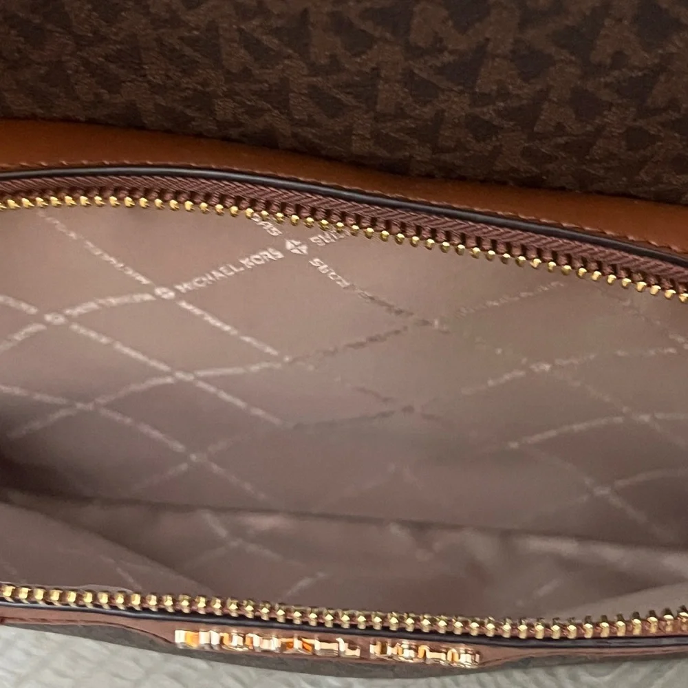 Michael Kors Signature Brown Backpack - Picture 6 of 11